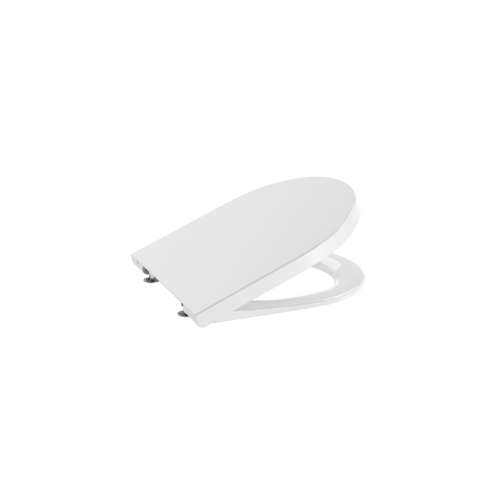 Inspiria round compacto rimless deska w/op. Biała Roca