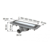 Linearis compact odpływ liniowy 65 cm Kessel