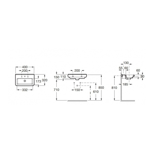 Dama n compacto umywalka A32778A000 40x32 Roca