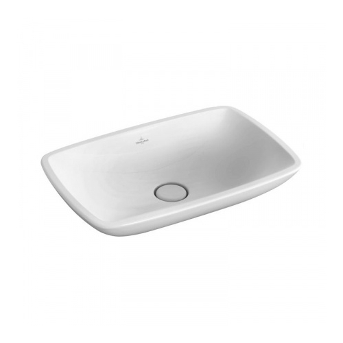 Loop&friends umywalka nablatowa bez otworu z przelewem 58,5x38 weiss alpin Villeroy&Boch