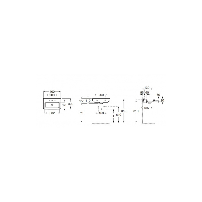 Dama n compacto umywalka A32778A000 40x32 Roca