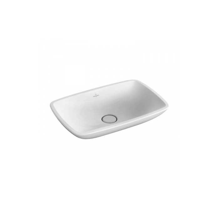 Loop&friends umywalka nablatowa bez otworu z przelewem 58,5x38 weiss alpin Villeroy&Boch