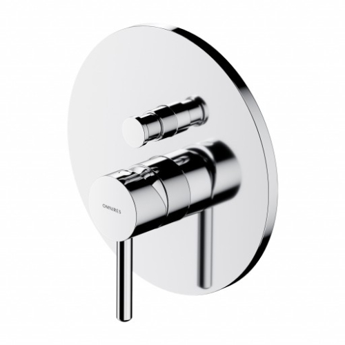 Bateria podtynkowa Y Chrom 2 wyjścia Y1235CR Omnires