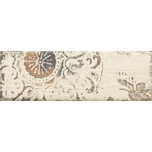 Rondoni beige inserto str. C glazura dekoracja cegiełka 9,8x29,8 Paradyż