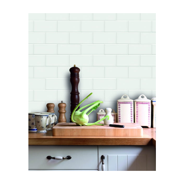 Unicolor Plaqueta Blanco Mate glazura cegiełka biały mat 10x30 Fabresa