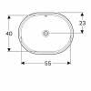 Variform umywalka podblat.55x40 Koło