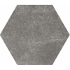 Hexatile cement black 17,5x20 Equpie