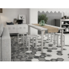 Hexatile cement black 17,5x20 Equpie