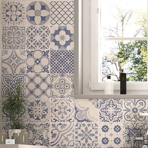 Skyros deco blanco ter 44,2x44,2 Realonda