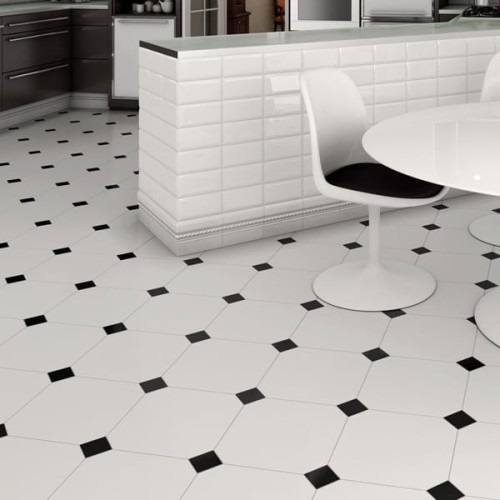 Vives monocolor negro octagono ter.31,6x31,6 Vives