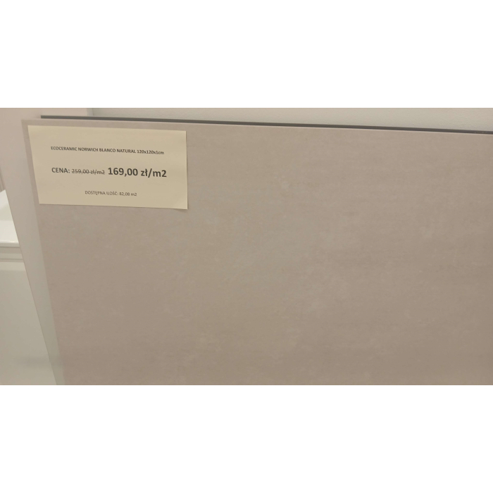 Norwich Blanco Natural gres jasnoszary 10mm 120x120 Ecoceramic