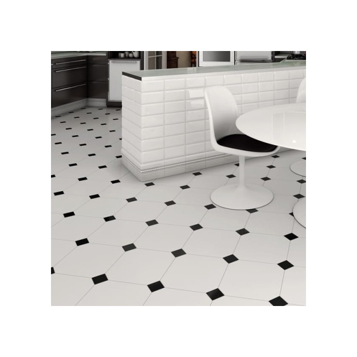 Vives monocolor negro octagono ter.31,6x31,6 Vives