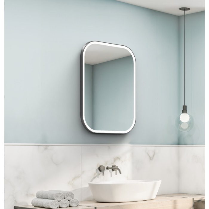 Lustro Marco Lux 50x100 Rama Miedziana LED 4000K Kraft Mirros