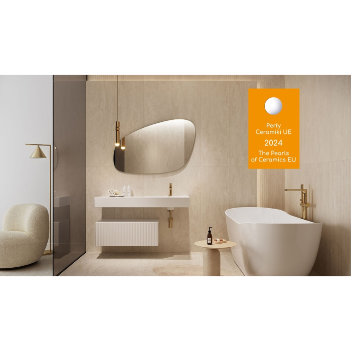 Tossa Beige Matt płytka gresowa imitująca beżowy kamień 59,8x59,8 Opoczno